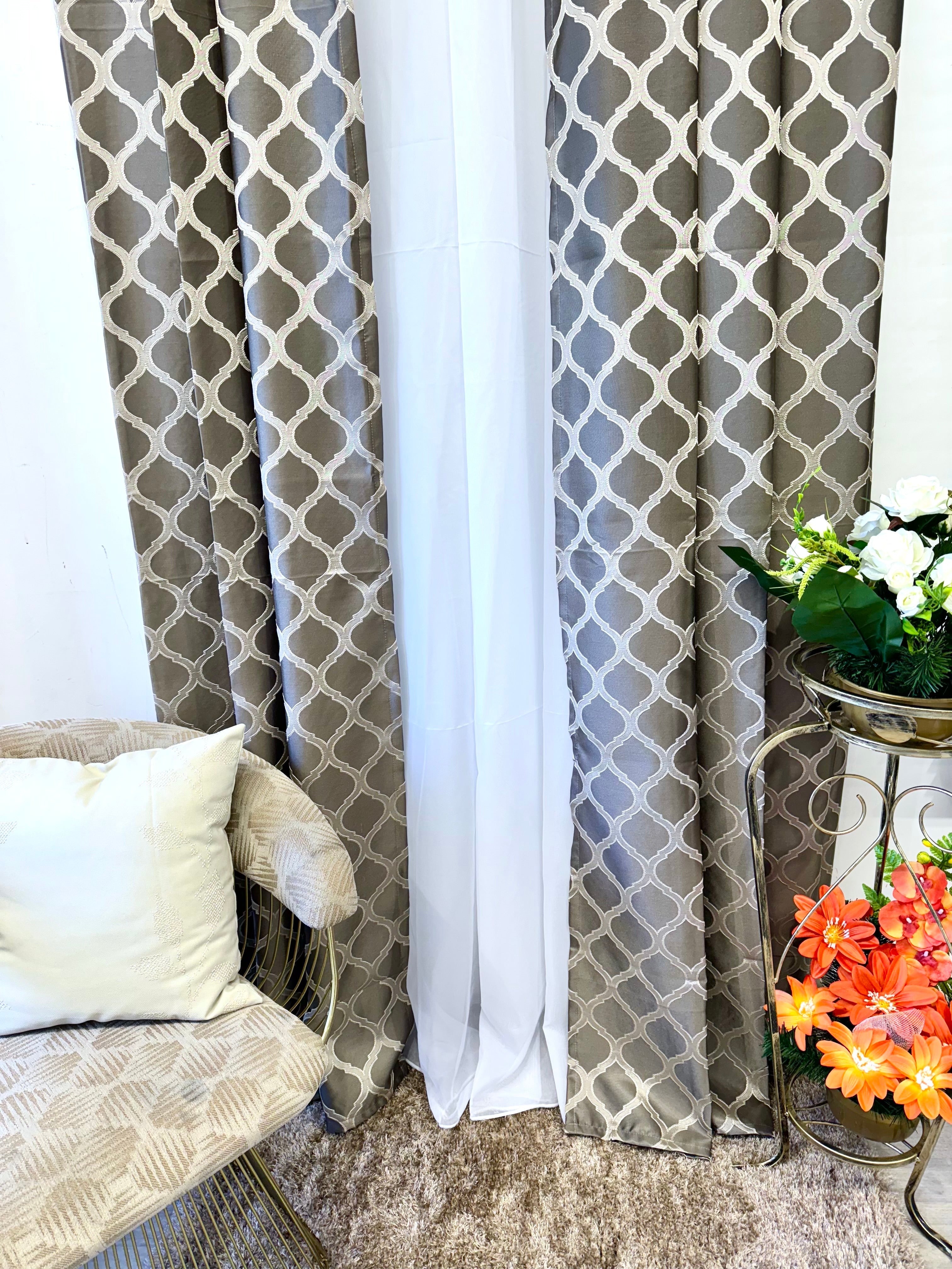 Morocco Barna Függöny Szett Huzziyas Home