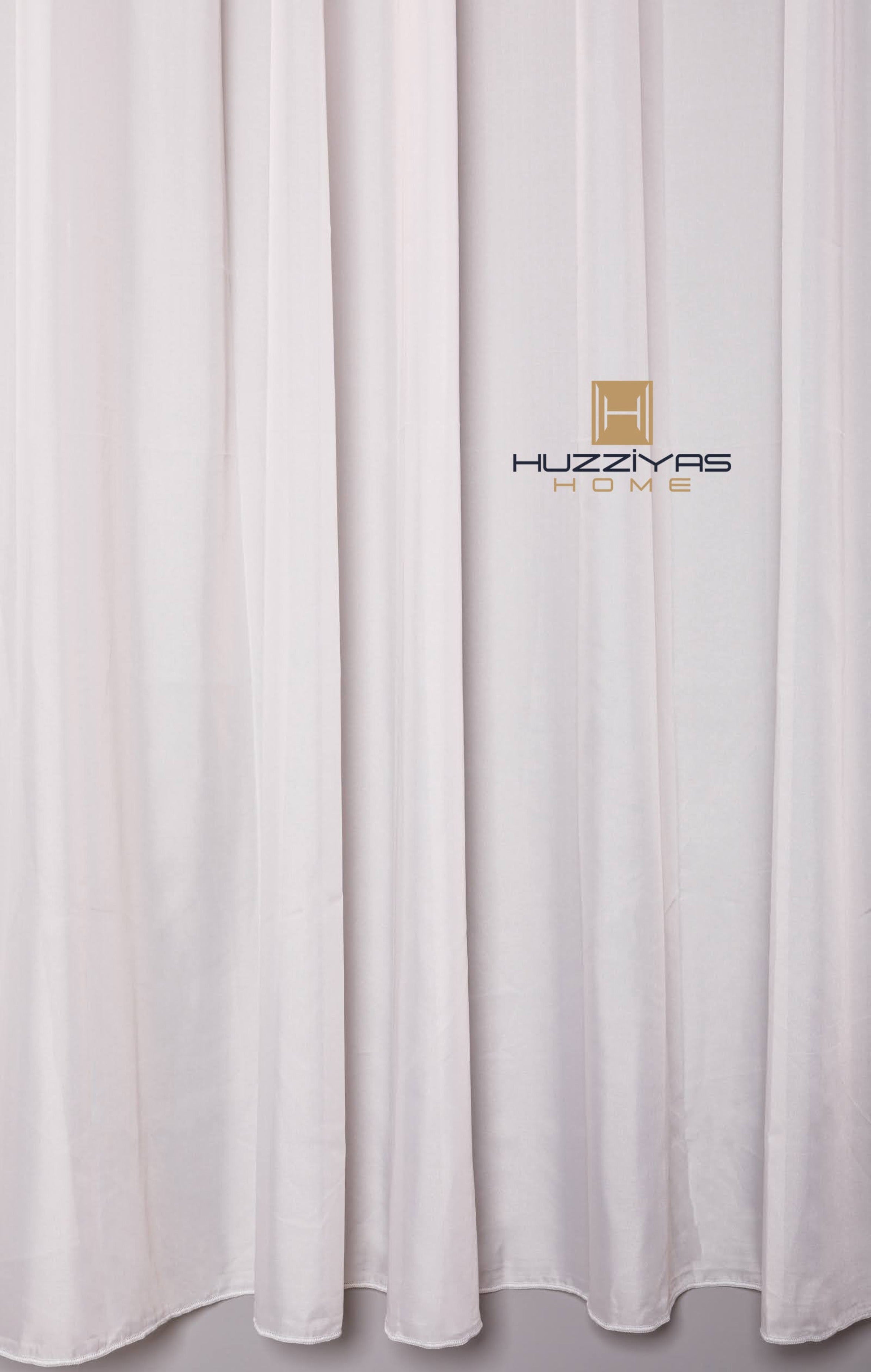 Barna Voile Kész Függöny 300x250 cm Huzziyas Home
