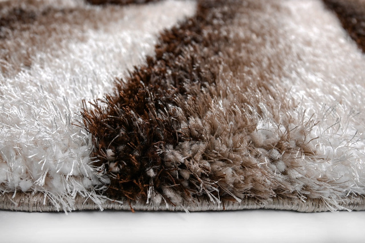 California 3D Levél mintás Vizon - Beige Szőnyeg 160 x 220 cm Huzziyas Home