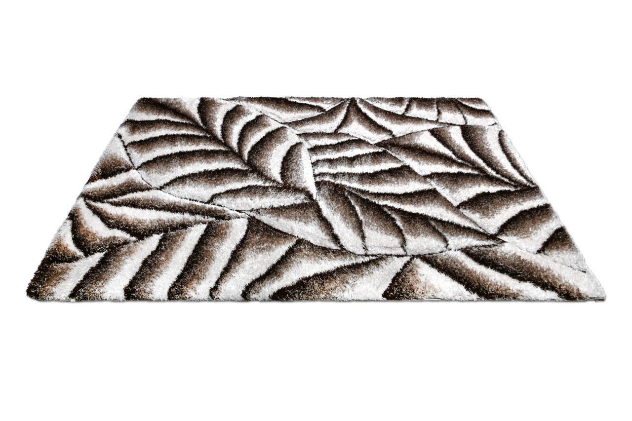 California 3D Levél mintás Vizon - Beige Szőnyeg 160 x 220 cm Huzziyas Home