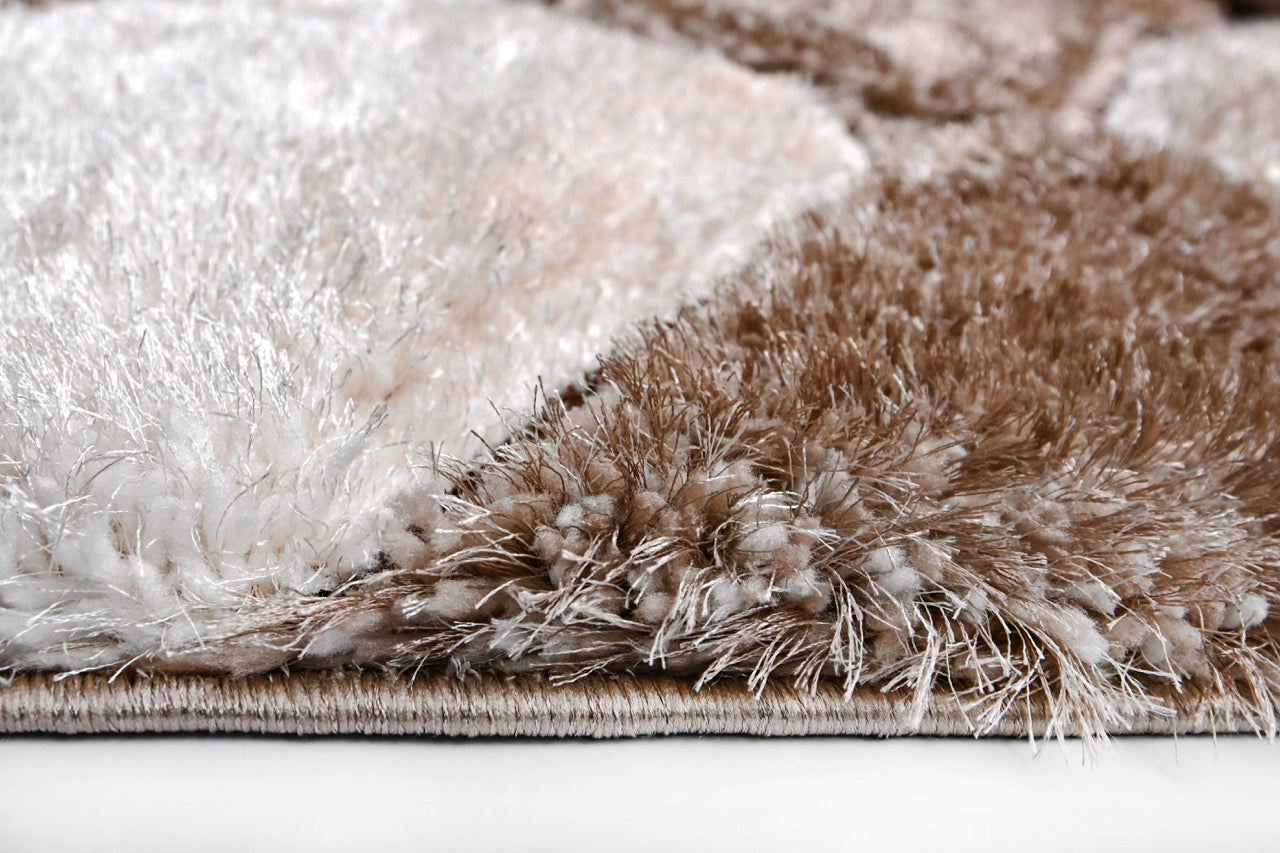 California 3D Rombusz Vizon - Beige Szőnyeg 160 x 220 cm Huzziyas Home